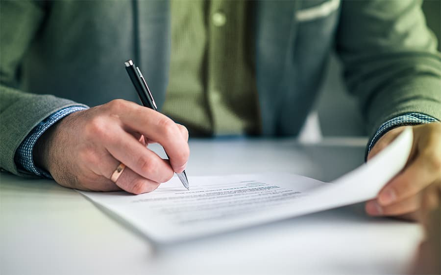 Podpis smlouvy